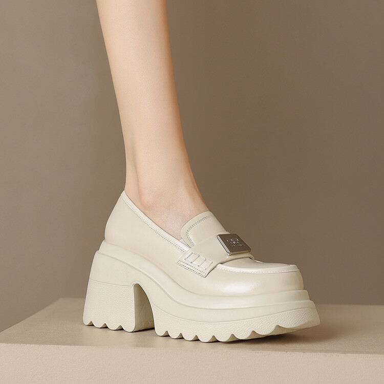Women's Platform Rocker Shoes with Chunky Heel and Slip-On Design - Image 2